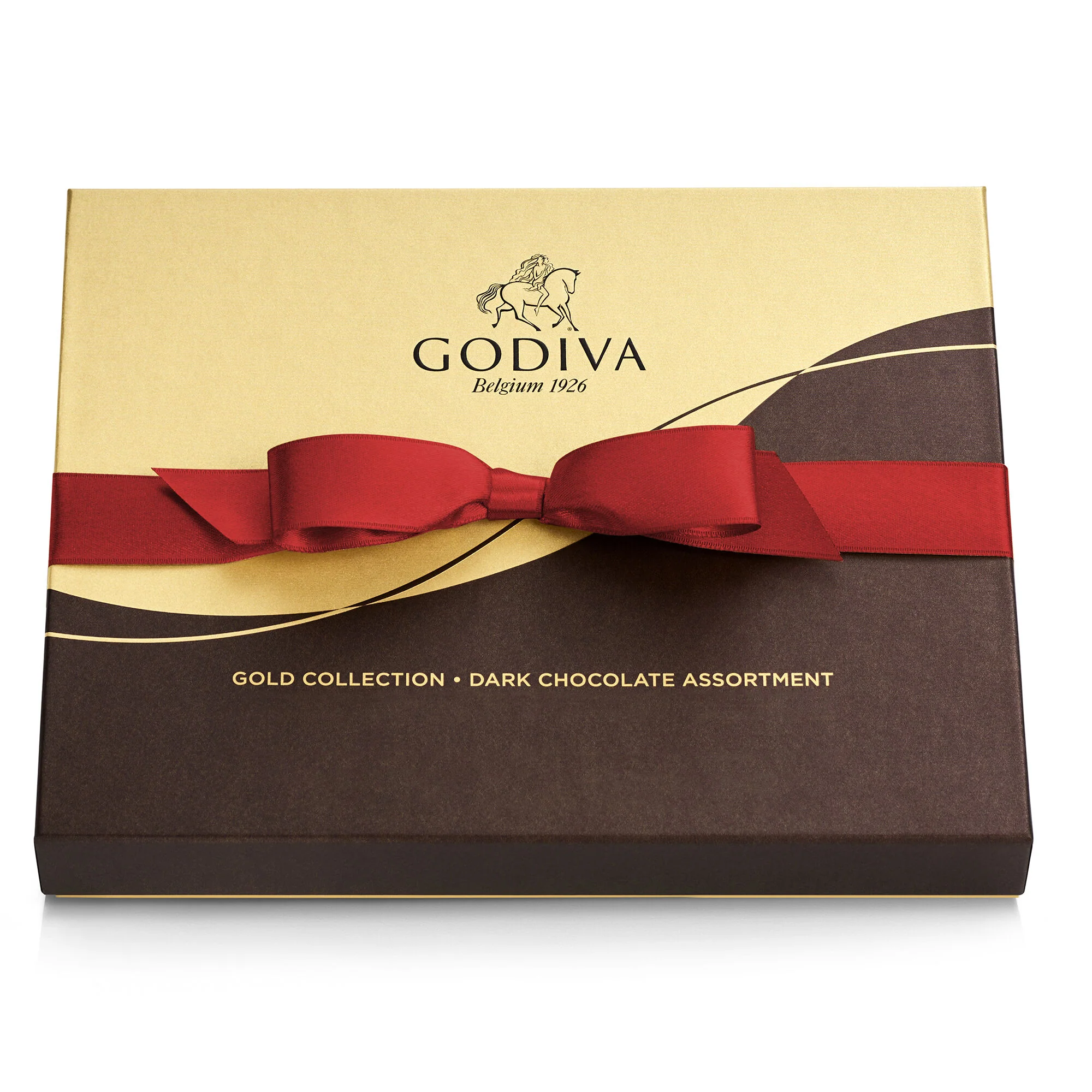 Dark Chocolate Gift Box, Red Ribbon, 18 pc. - Image 3