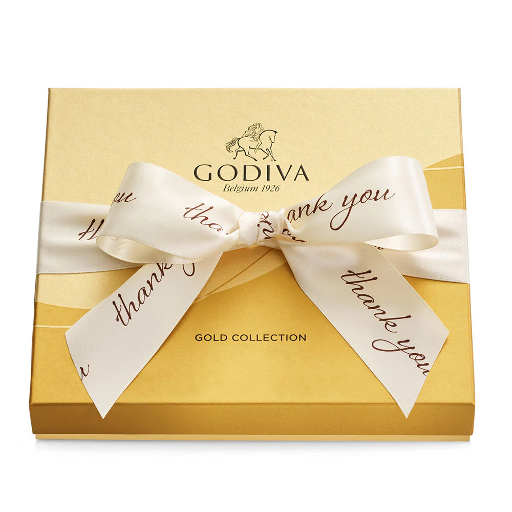 Assorted Chocolate Gold Gift Box, Thank You Ribbon, 19 pc. - Image 3