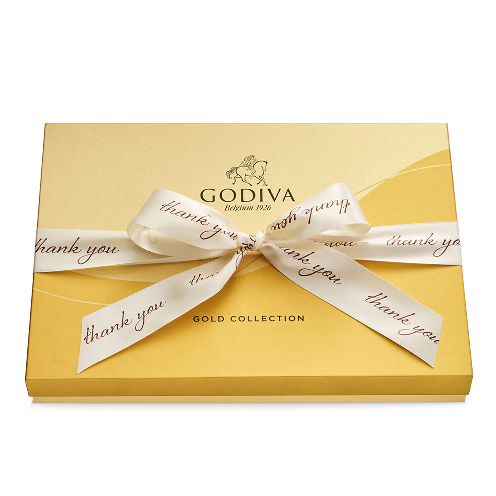 Assorted Chocolate Gold Gift Box, Thank You Ribbon, 36 pc. - Image 3