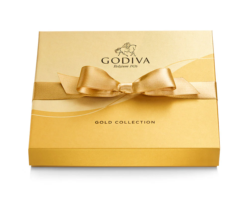Assorted Chocolate Gold Gift Box, Gold Ribbon, 19 pc. - Image 3
