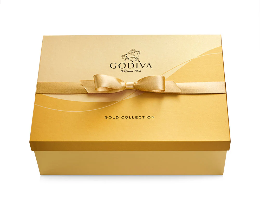 Assorted Chocolate Gold Gift Box, Gold Ribbon, 105 pc. - Image 3