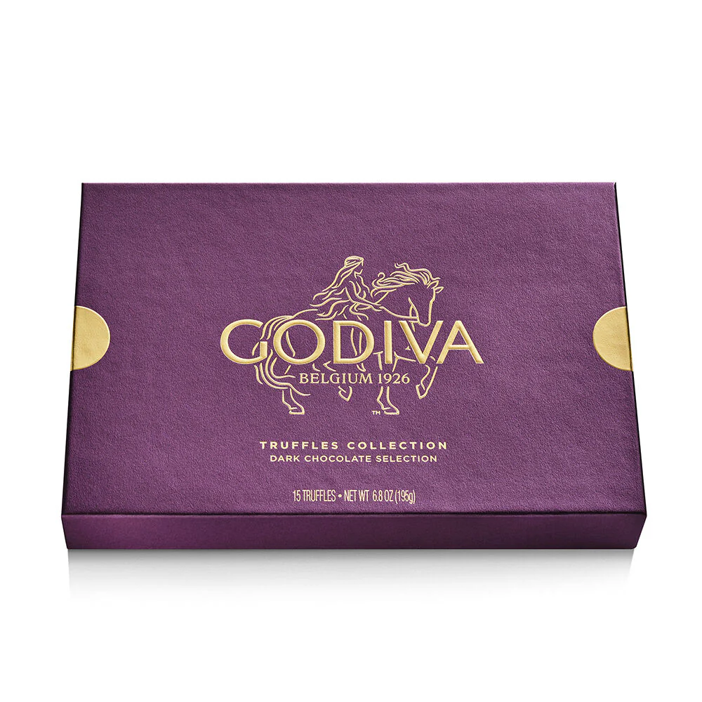 Dark Chocolate Truffles Gift Box, 15pc. - Image 3