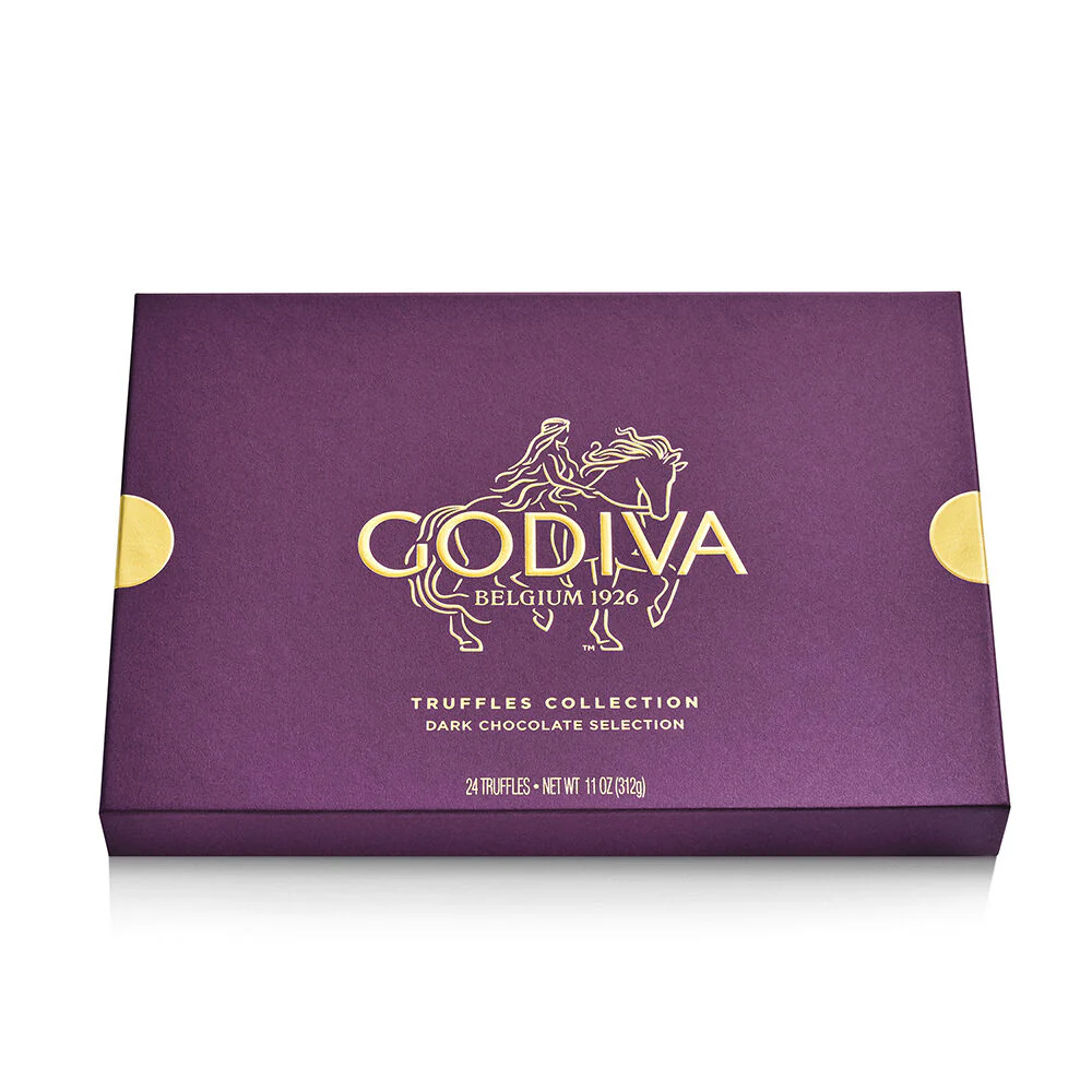 Dark Chocolate Truffles Gift Box, 24pc. - Image 3