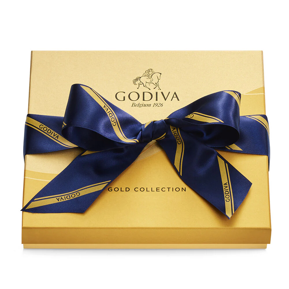 Assorted Chocolate Gold Gift Box, Striped Ribbon, 19 pc. - Image 3