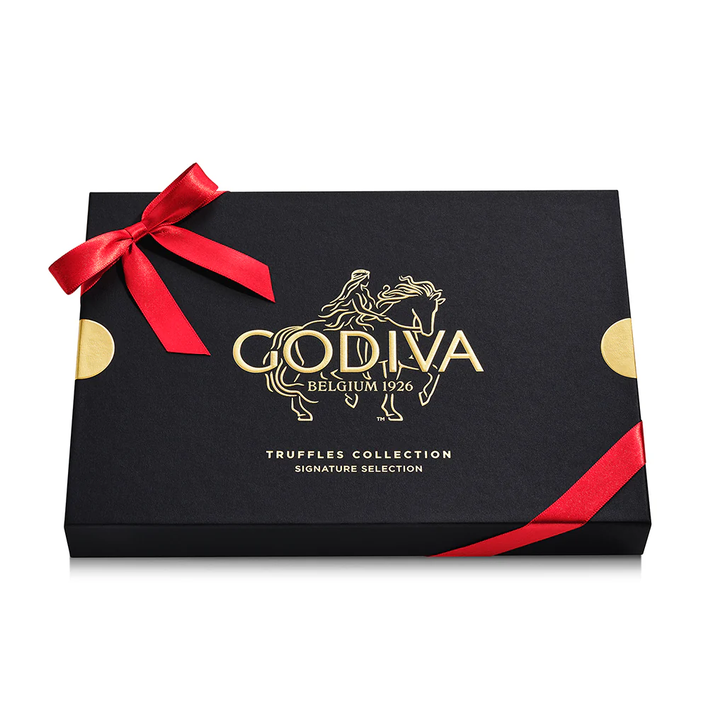 Signature Truffles Gift Box, Red Ribbon 24pc. - Image 3